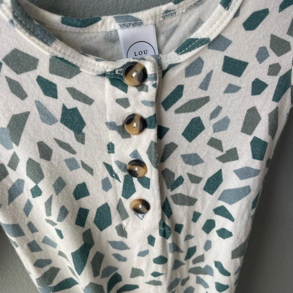 Lou Lou & Co Newborn Knotted Gown Gender Neutral with Mitten Cuffs